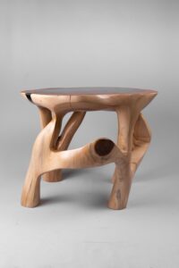 Domus, Sculptural Coffee Table Carved From Solid Wood, gallery view 4