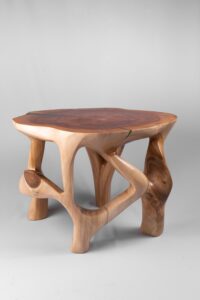 Domus, Sculptural Coffee Table Carved From Solid Wood, gallery view 5