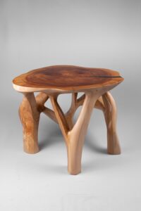 Domus, Sculptural Coffee Table Carved From Solid Wood, gallery view 9