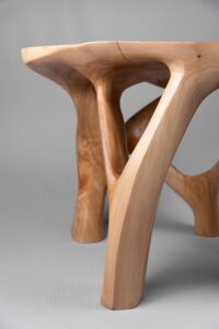 Domus, Sculptural Coffee Table Carved From Solid Wood, gallery view 12
