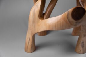 Domus, Sculptural Coffee Table Carved From Solid Wood, gallery view 13