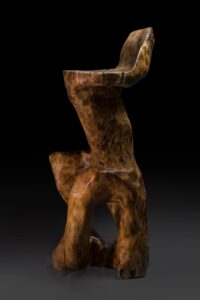 Makha, Rustic Sculptural Bar Chair, gallery view 4