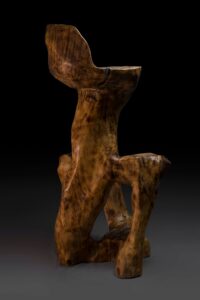 Makha, Rustic Sculptural Bar Chair, gallery view 6