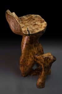 Makha, Rustic Sculptural Bar Chair, gallery view 7