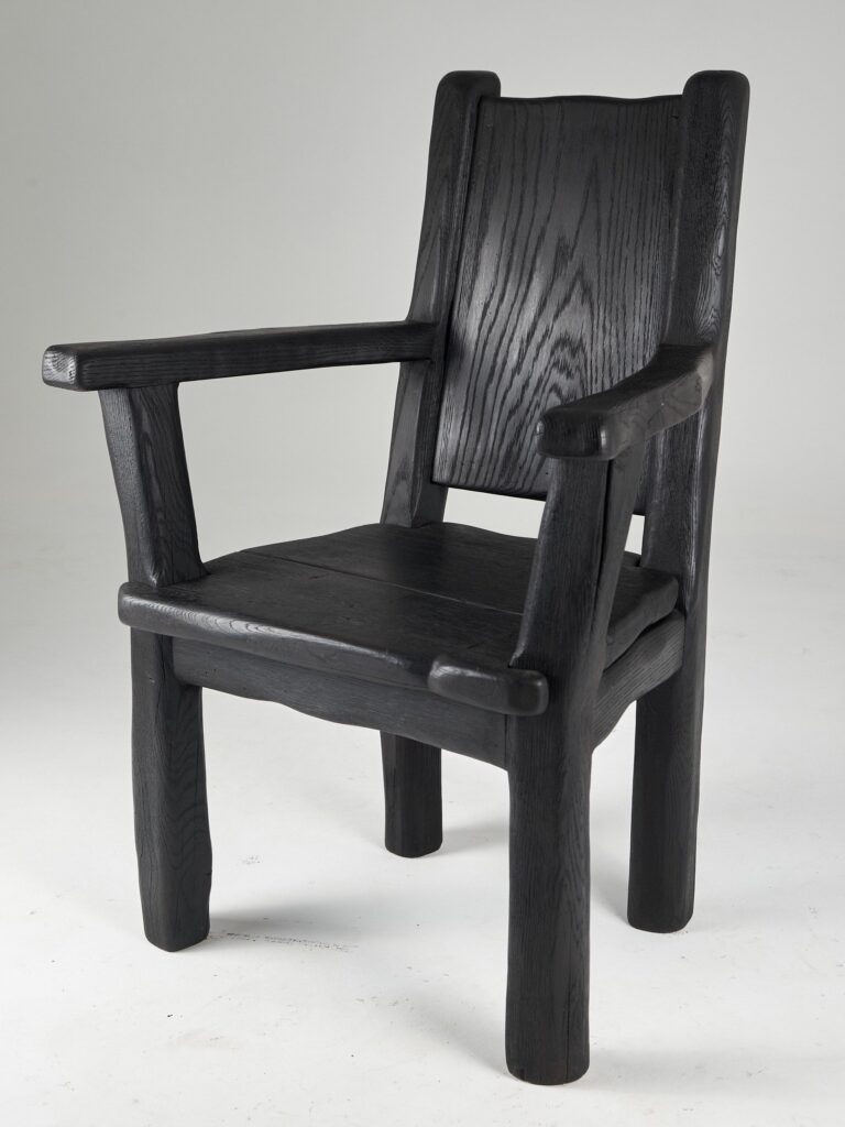 Veles, Hand Crafted Charred Armchair