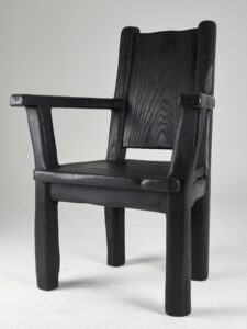 Veles, Hand Crafted Charred Armchair, gallery view 2