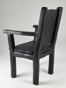 Veles, Hand Crafted Charred Armchair, gallery view 5