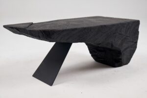 Jowink, Handmade Charred Bench or Side Table, gallery view 5