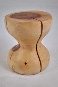 Leszy, Sculptural Side Table Carved in Solid Wood, gallery view 8