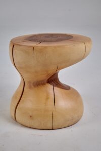 Leszy, Sculptural Side Table Carved in Solid Wood, gallery view 10