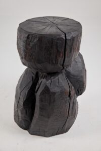 Jownik, Charred Monolith Side Table– Primal Form, Sculpted From Solid Wood, gallery view 8