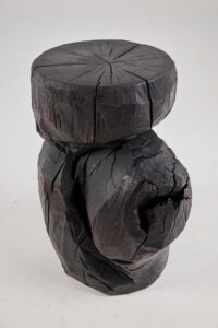Jownik, Charred Monolith Side Table– Primal Form, Sculpted From Solid Wood, gallery view 11