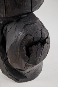 Jownik, Charred Monolith Side Table– Primal Form, Sculpted From Solid Wood, gallery view 12