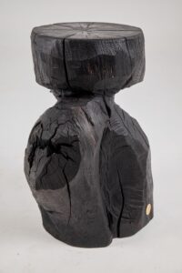 Jownik, Charred Monolith Side Table– Primal Form, Sculpted From Solid Wood, gallery view 13