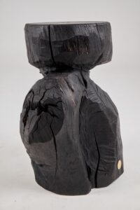 Jownik, Charred Monolith Side Table– Primal Form, Sculpted From Solid Wood, gallery view 14