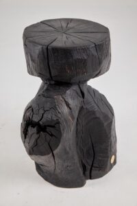 Jownik, Charred Monolith Side Table– Primal Form, Sculpted From Solid Wood, gallery view 15