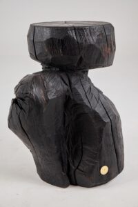 Jownik, Charred Monolith Side Table– Primal Form, Sculpted From Solid Wood, gallery view 17