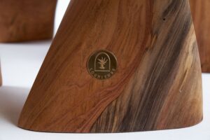 Leszy, Carved Sculptural Solid Hardwood Chair, gallery view 17