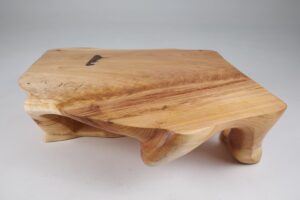 Domus, Sculptural Low Table Carved From Solid Wood, gallery view 3