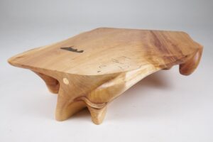Domus, Sculptural Low Table Carved From Solid Wood, gallery view 8