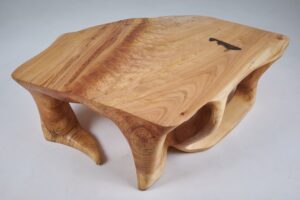 Domus, Sculptural Low Table Carved From Solid Wood, gallery view 19