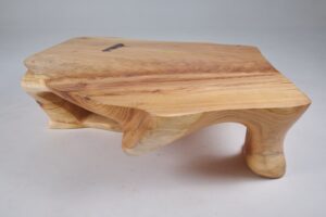 Domus, Sculptural Low Table Carved From Solid Wood, gallery view 22