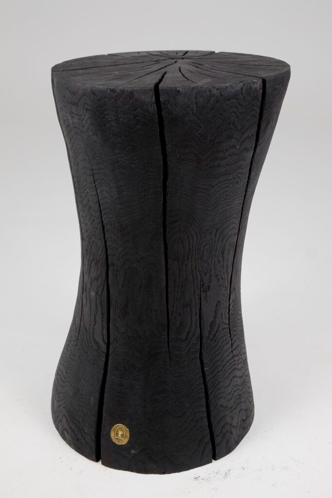 Jownik, Charred Hourglass Side Table