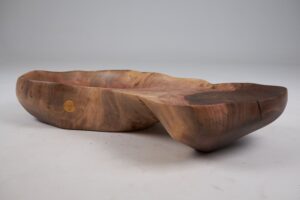 Solid Wood Bathroom Sink, Basin, Contemporary Design, Walnut, Carved, Logniture, gallery view 3