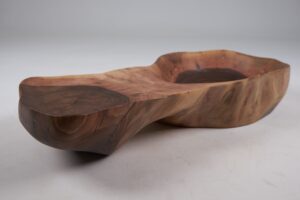 Solid Wood Bathroom Sink, Basin, Contemporary Design, Walnut, Carved, Logniture, gallery view 6