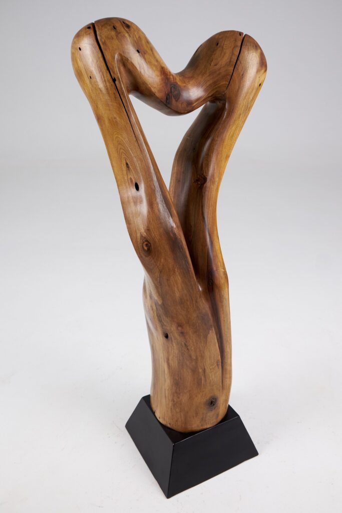 Still Stand Abstract Wood Sculpture