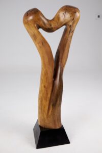 Still Stand Abstract Wood Sculpture, gallery view 4