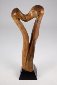 Still Stand Abstract Wood Sculpture, gallery view 5