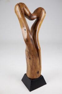 Still Stand Abstract Wood Sculpture, gallery view 10