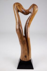 Still Stand Abstract Wood Sculpture, gallery view 11
