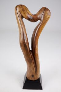 Still Stand Abstract Wood Sculpture, gallery view 12