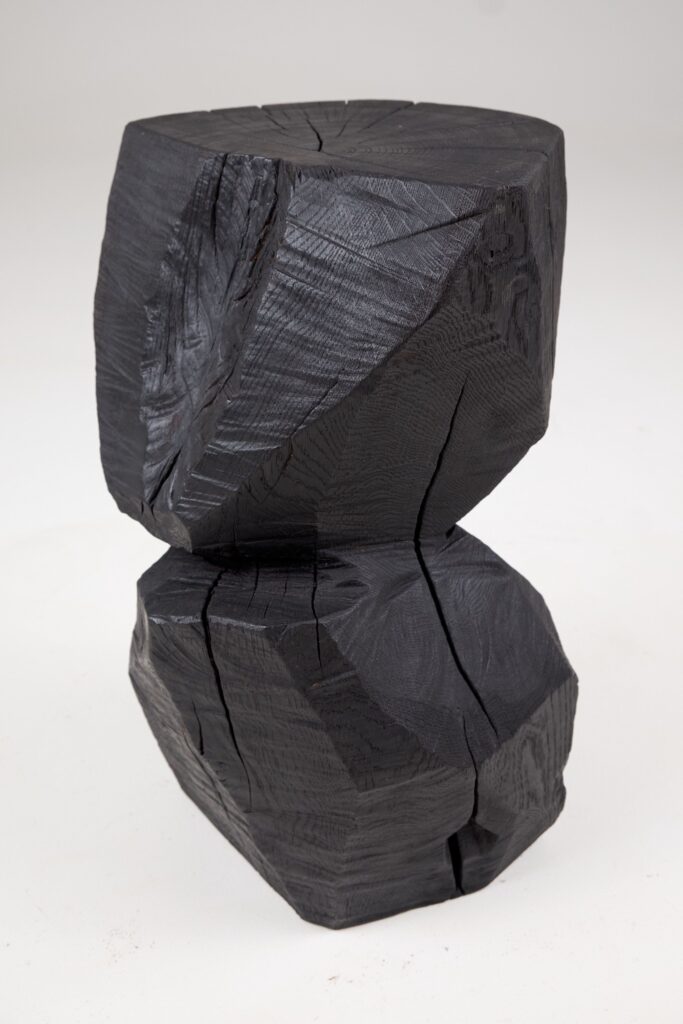 Jownik, Charred Geometric Side Table