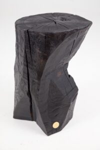 Jownik, Sculptural Charred Side Table, main view