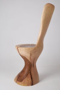 Leszy, Hand-Carved Walnut Chair, gallery view 4