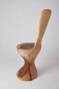 Leszy, Hand-Carved Walnut Chair, gallery view 5