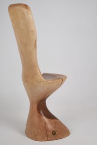 Leszy, Hand-Carved Walnut Chair, gallery view 7