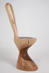 Leszy, Hand-Carved Walnut Chair, gallery view 9