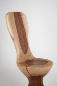 Leszy, Hand-Carved Walnut Chair, gallery view 12
