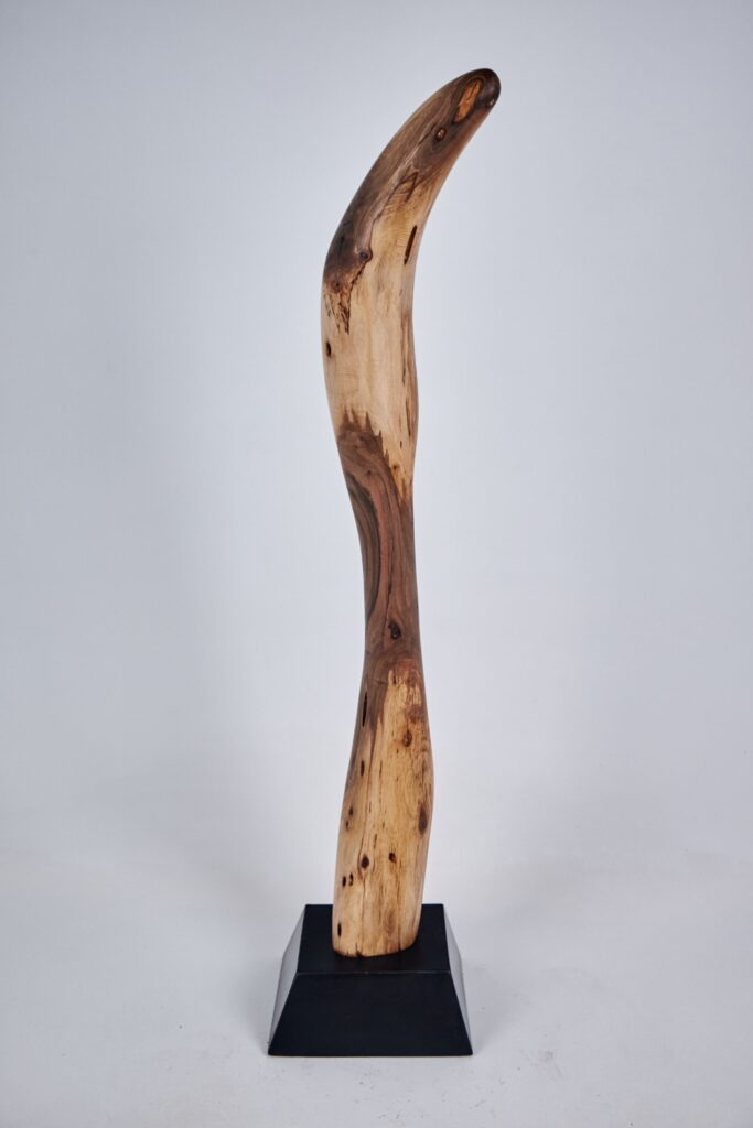 Still Stand Abstract Wood Sculpture