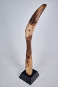 Still Stand Abstract Wood Sculpture, gallery view 4