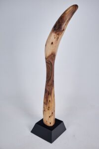 Still Stand Abstract Wood Sculpture, gallery view 5