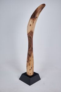 Still Stand Abstract Wood Sculpture, gallery view 7