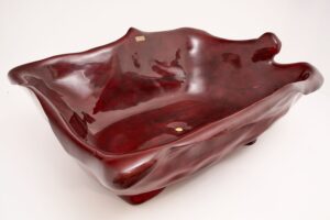 Sculpted Live Edge Solid Wood Bathtub, gallery view 5