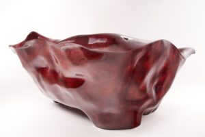 Sculpted Live Edge Solid Wood Bathtub, gallery view 11