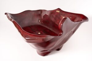 Sculpted Live Edge Solid Wood Bathtub, gallery view 15