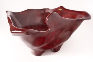Sculpted Live Edge Solid Wood Bathtub, gallery view 16
